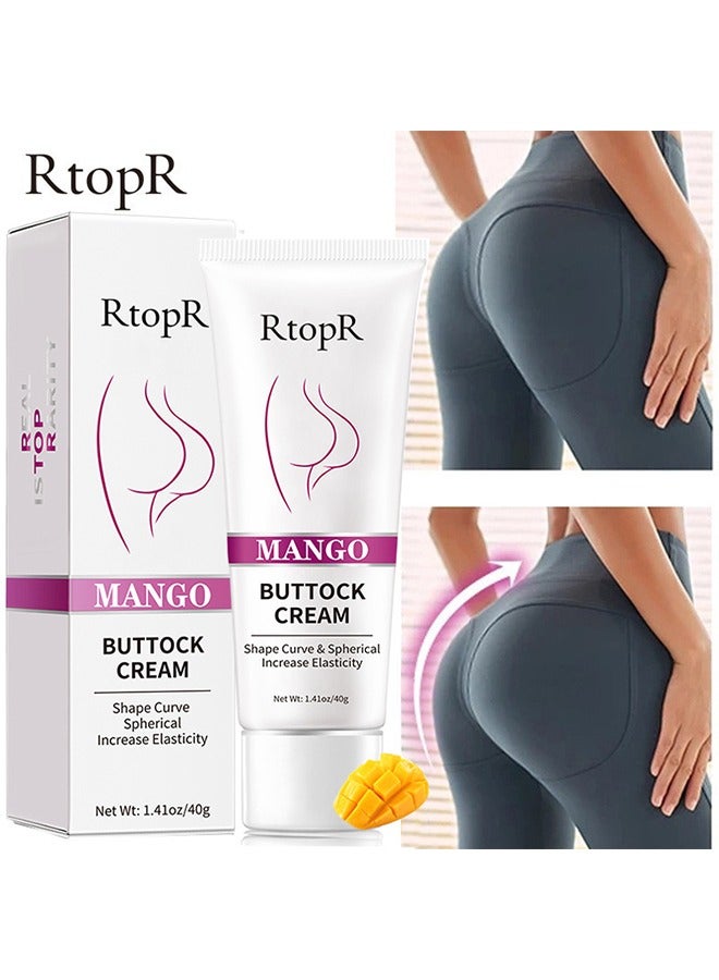 RtopR Mango Massage Buttock Cream 40G, Natural Plant Essence Can Deeply Moisturize, Relieve The Pain Of Sitting Buttocks, Tighten And Lift The Skin, And Shape The Ideal Curve Button Cream - Image 1