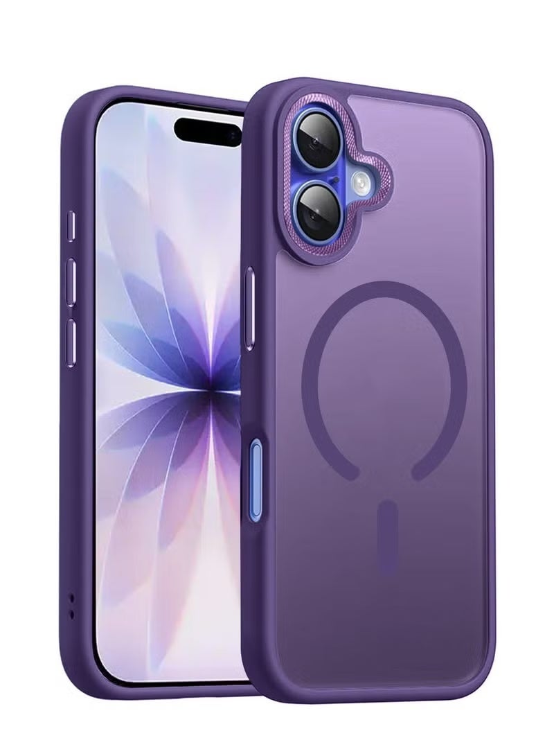 TIGER Apple iPhone 17 5G 2025 Case – Slim Hard Silicone Hybrid Translucent Cover with Magnetic MagSafe Compatibility | Stylish Eggplant Purple Finish | Shockproof, Scratch-Resistant & Lightweight Design | Hybrid Protection with Sleek Profile – Model MCMPMN - Image 1