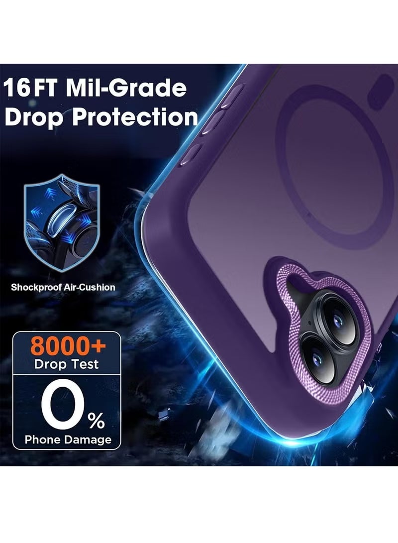 TIGER Apple iPhone 17 5G 2025 Case – Slim Hard Silicone Hybrid Translucent Cover with Magnetic MagSafe Compatibility | Stylish Eggplant Purple Finish | Shockproof, Scratch-Resistant & Lightweight Design | Hybrid Protection with Sleek Profile – Model MCMPMN - Image 2
