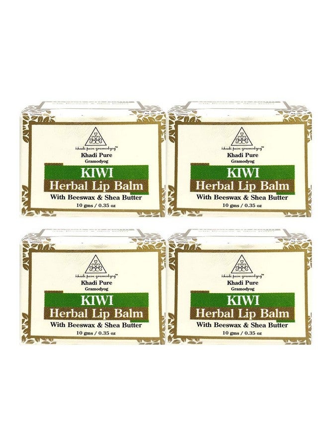 Khadi Pure Herbal Kiwi Lip Balm, 10 ml (Pack of 4)