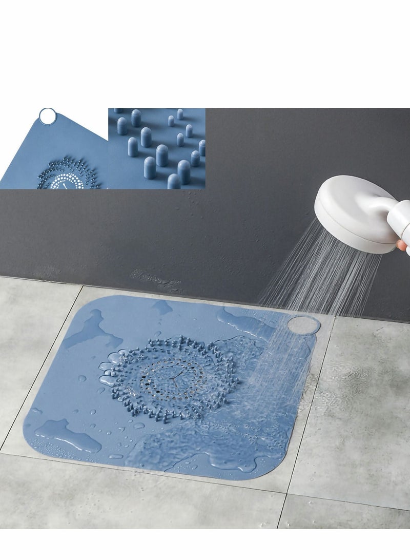 Hair Catcher 2pcs Silicone Shower Drain Catcher, Stopper, Strainer, Covers, Bathroom Protector for Bathtub and Kitchen - Image 1