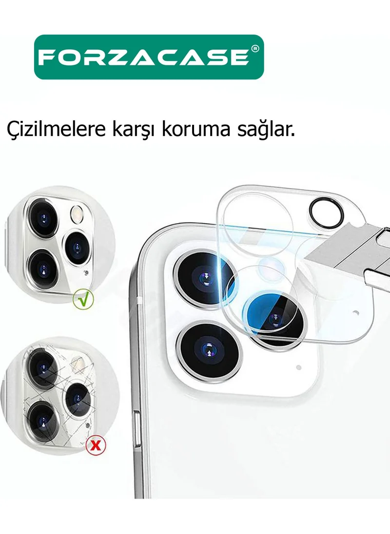 Forzacase iPhone 16 Pro Compatible Camera Lens Protective Glass Film - FC378