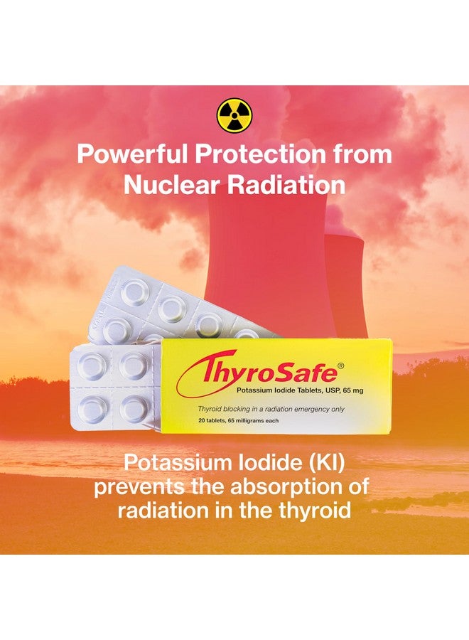 ThyroSafe 65mg Potassium Iodide Tablets (20 Pack) - Protects Your Thyroid from Nuclear Radiation Exposure - Image 2
