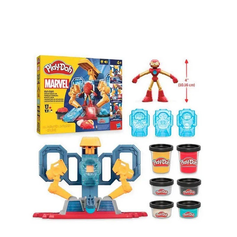Play-Doh مجموعة مختبر صنع درع آيرون مان من بلاي دو - مارفل (10.16 سم، 227 جرام) - Image 2