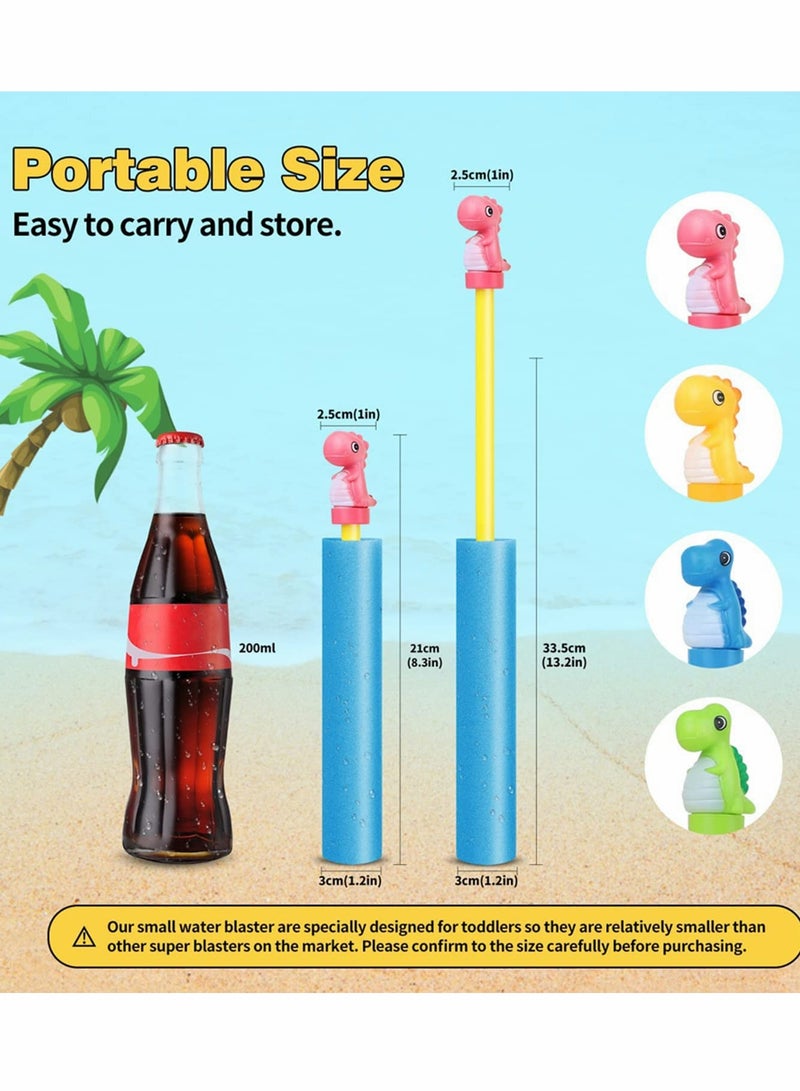 KASTWAVE Water Squirt Gun for Kids, 8 Pack Dinosaur Foam Waters Blaster, 35 ft Range Pool Squirter Soaker, Toddler Shooter Summer Outdoor Backyard Beach Party - Image 3