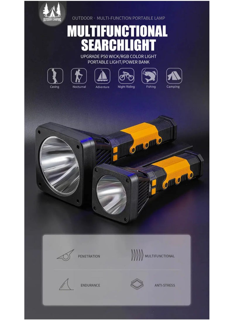 Generic 1200-5000 Lumen Hand Led Torch Xml T6/P50/P70 Waterproof Zoomable Linterna Laser Solar Flashlight  - Image 4