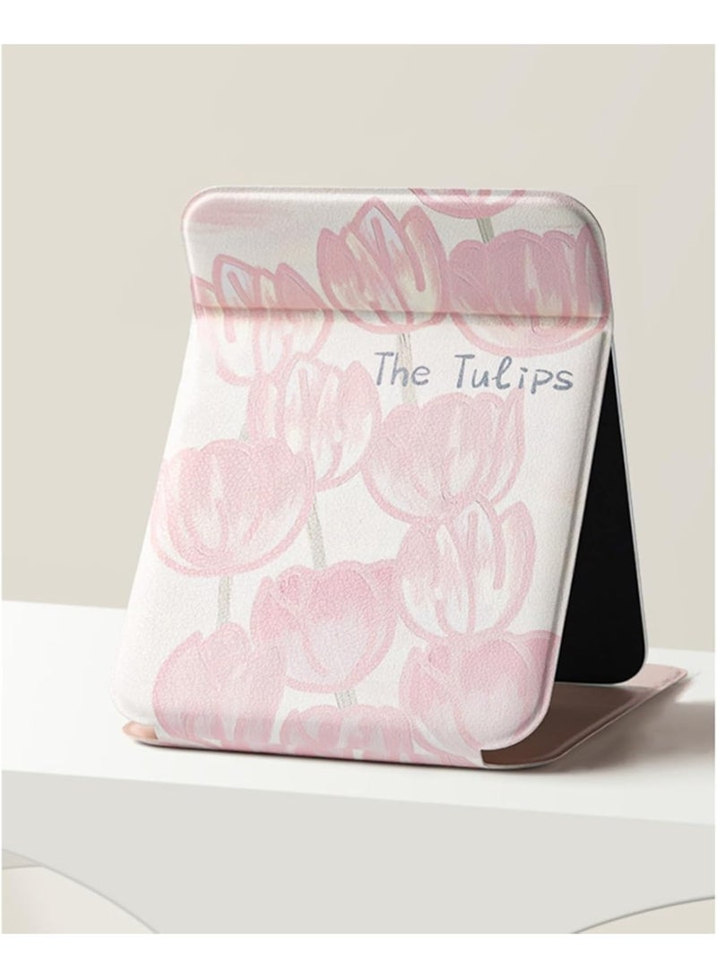 موثوقية التنبؤ مرآة يدوية، خفيفة الوزن، محمولة، قابلة للطي، محمولة باليد، مرآة سفر صغيرة للتخييم والمنزل والمكتب، مرآة صغيرة للجيب والمحفظة، جيدة للهدايا - Image 1