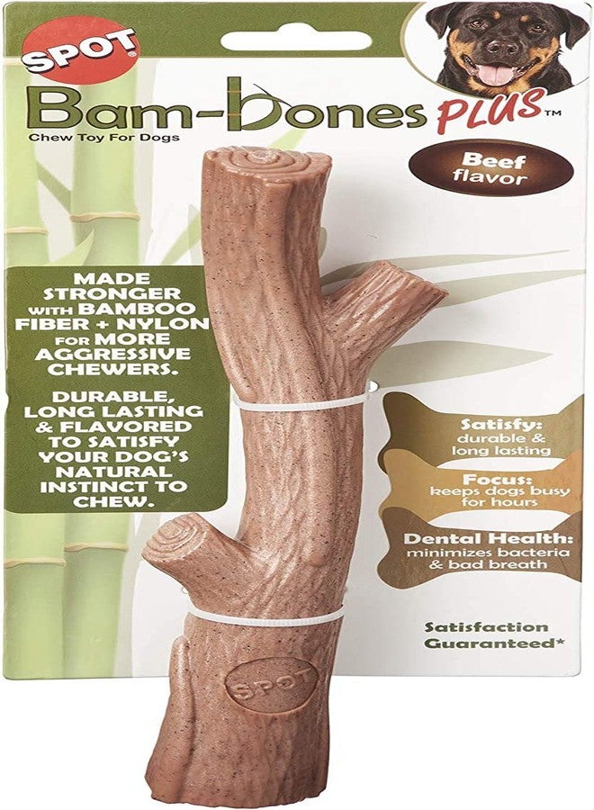 SPOT Bambones Bamboo Plus Bamboo Stick 2 Pack Bundle - Easy Grip Durable Dog Chew Toy for Aggressive Chewers & Puppies -A Non Splintering Alternative to Real Wood - Large - Image 3