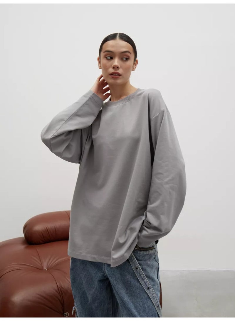 NIBEMINENT Basic Thick Cotton T Shirts Women Autumn Long Sleeves Loose Bottom Ladies Casual Knitted Soft Woman Clothing - Image 1