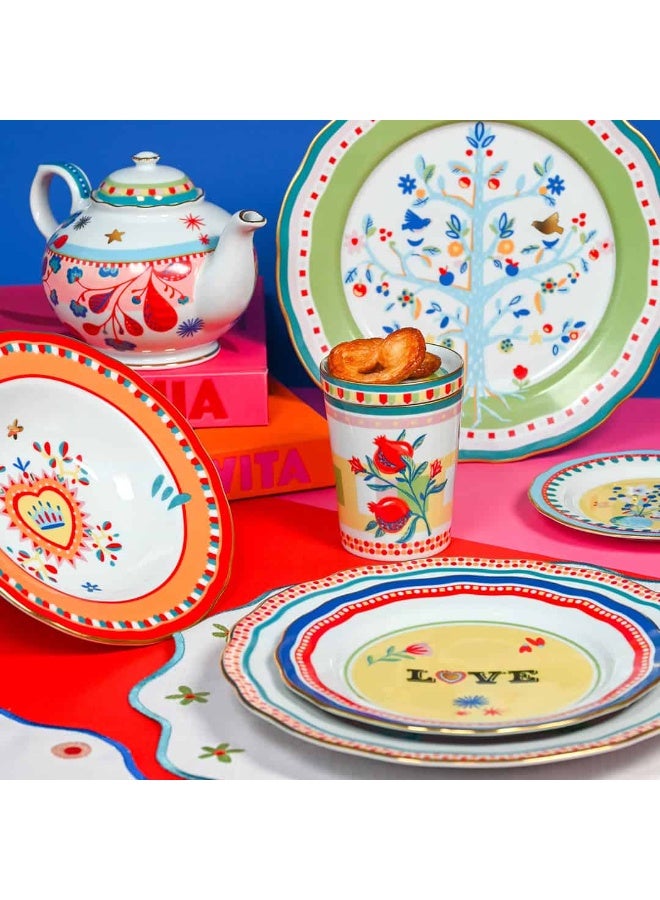 Baci milano Porcelain Dinner Set 18 Pieces for 6 Persons – Mamma Mia Collection, Plates and Soup Plates, Tableware, Dinnerware, Dining, Kitchen, Home, Gift, Italian Design by Baci Milano - Image 3