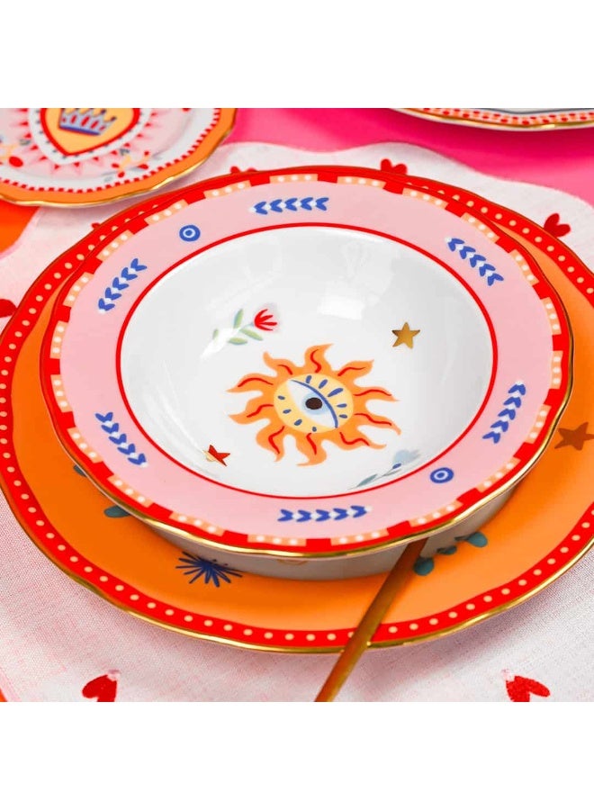 Baci milano Porcelain Dinner Set 18 Pieces for 6 Persons – Mamma Mia Collection, Plates and Soup Plates, Tableware, Dinnerware, Dining, Kitchen, Home, Gift, Italian Design by Baci Milano - Image 4