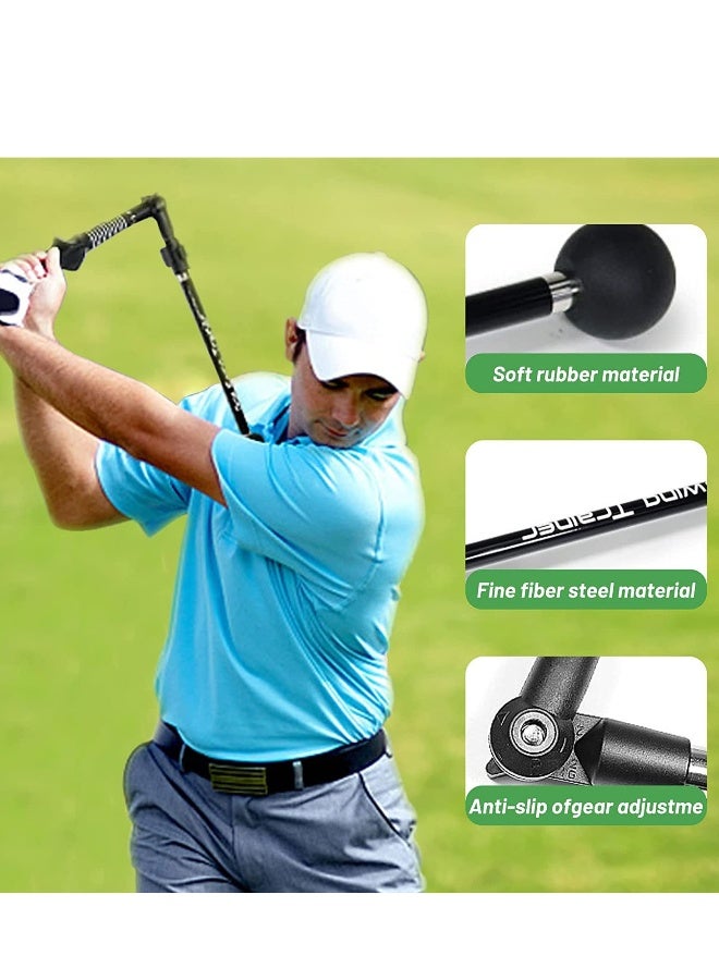 Generic Golf Swing Trainer Adjustable Portable Golf Training Tool Postural Correction Aid Improve Hinge Forearm Rotation Shoulder Beginners Improve Golf Swing Exerciser Training Aid - Image 3