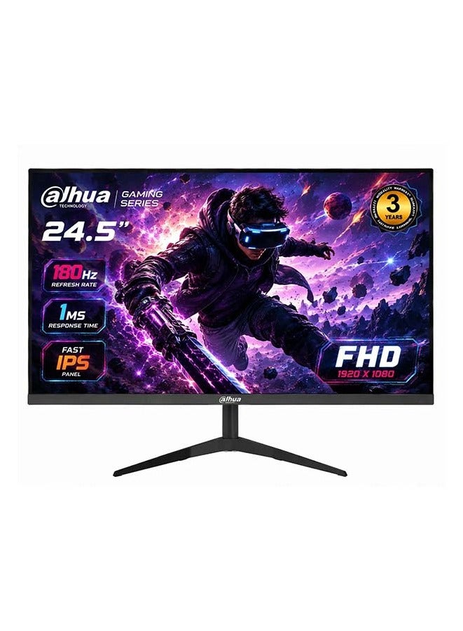 Dahua 24.5 inch FHD Gaming Monitor, 180Hz IPS, 1ms LED, Fast IPS Screen, HDMI & VGA | DHI-LM24-E231A | Black Black - Image 1
