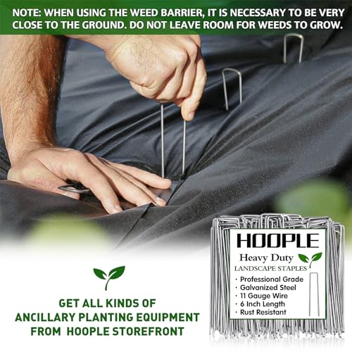 HOOPLE 3ft x 30ft Heavy Duty Weed Barrier Landscape Fabric – Commercial Grade Non Woven Ground Cover for Weed Control, Garden, Driveway & Erosion Prevention – High Permeability & Easy to Cut - Image 4