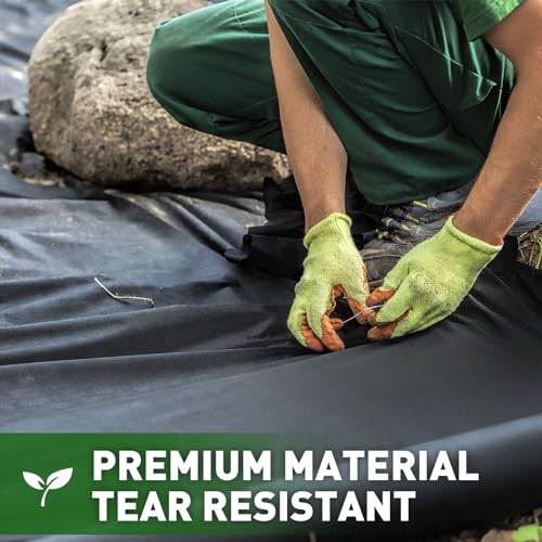 HOOPLE 3ft x 30ft Heavy Duty Weed Barrier Landscape Fabric – Commercial Grade Non Woven Ground Cover for Weed Control, Garden, Driveway & Erosion Prevention – High Permeability & Easy to Cut - Image 2