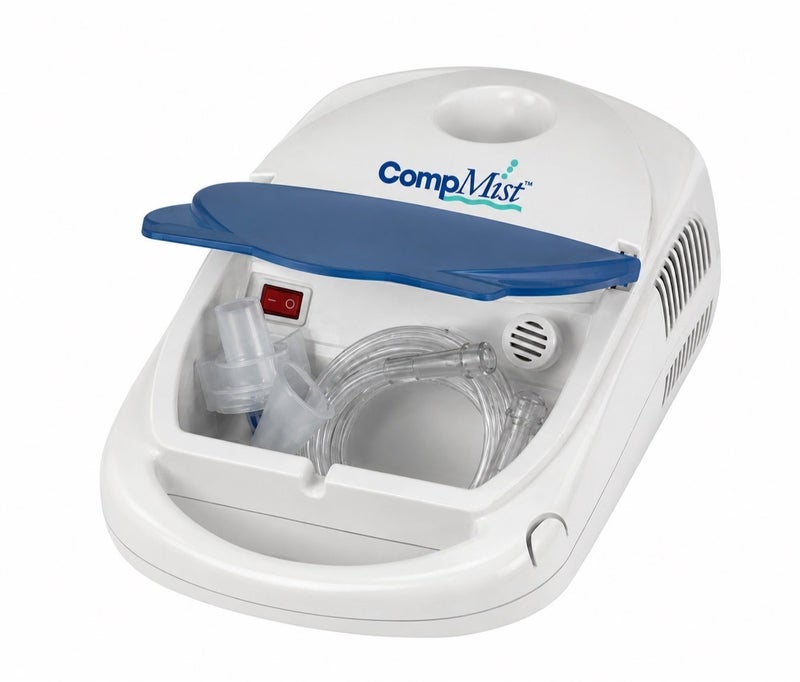 كومب ميست جهاز استنشاق بخار كومب ميست Compressor Nebulizer طبي لعلاج الربو والحساسية وضيق التنفس والتهاب الشعب الهوائية للأطفال والكبار مع توصيل دواء فعال وسريع - Image 2