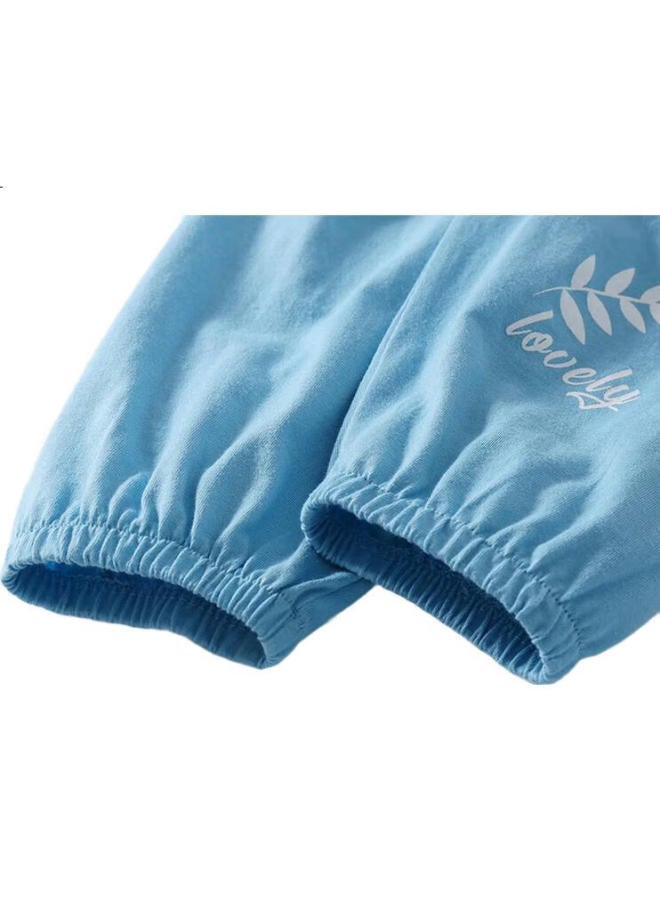 Shu Beiyi Shubeyi 2-Pack Baby Pants Baby Children'S Anti-Mosquito Pants Boys And Girls Long Pants Summer Lantern Pants Children'S Clothing Blue 120 - Image 3