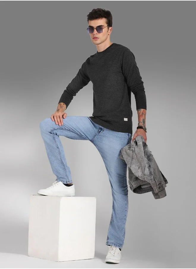 هاي ستار Men Charcoal Sweater