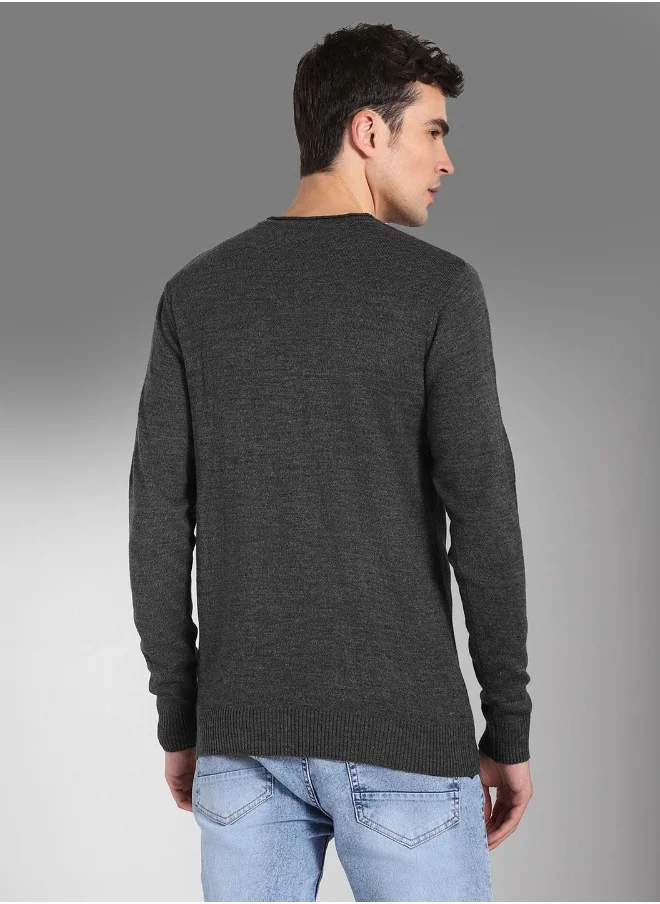 هاي ستار Men Charcoal Sweater