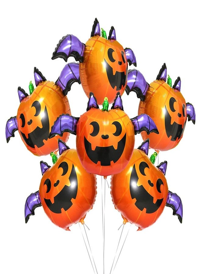 Deermon Halloween Scary Pumpkin Foil Balloons, Jumbo Jack O Lantern Pumpkin Mylar Balloon for Spooky Trick-or-Treating, Haunted House, Halloween Baby Shower Birthday Party Supplies - Image 1