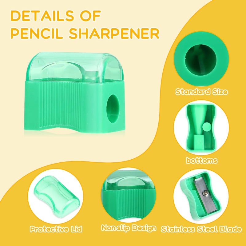 Adorox Bulk Miniature Plastic Pencil Sharpeners (72 Count) - Assorted Colors, Perfect for School, Classroom, and Office Use - Image 3