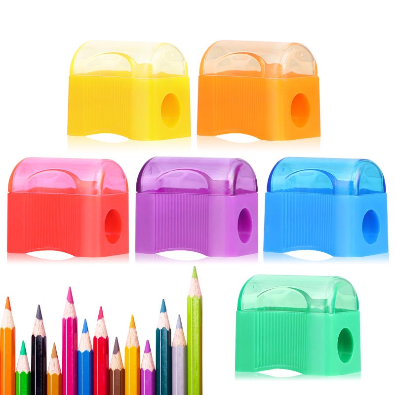 Adorox Bulk Miniature Plastic Pencil Sharpeners (72 Count) - Assorted Colors, Perfect for School, Classroom, and Office Use - Image 1