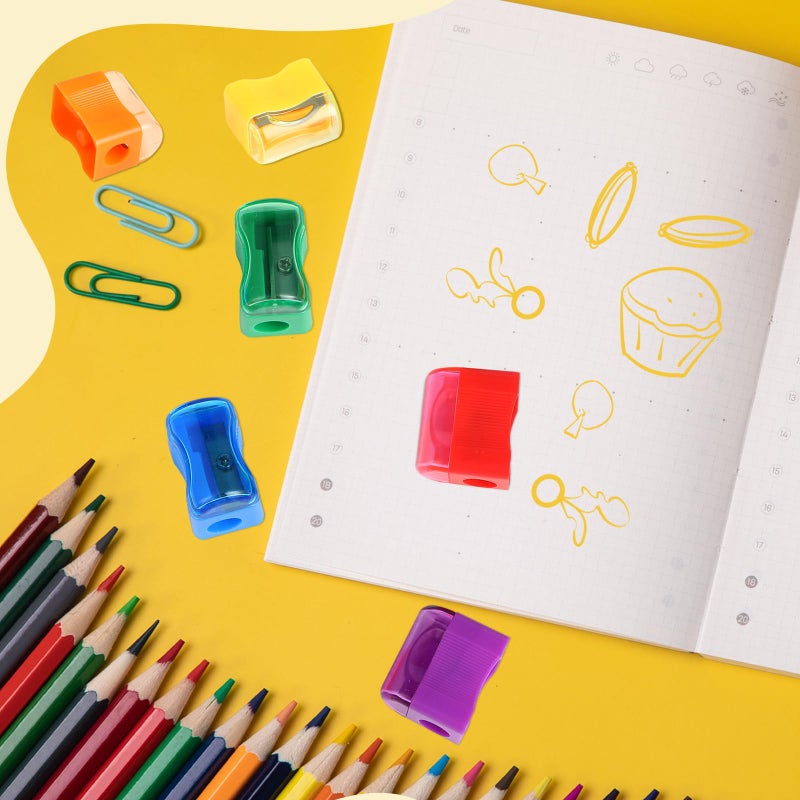 Adorox Bulk Miniature Plastic Pencil Sharpeners (72 Count) - Assorted Colors, Perfect for School, Classroom, and Office Use - Image 5