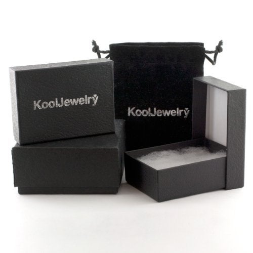 Kooljewelry Rhodium-plated Sterling Silver Textured Love Knot Earrings - Image 5