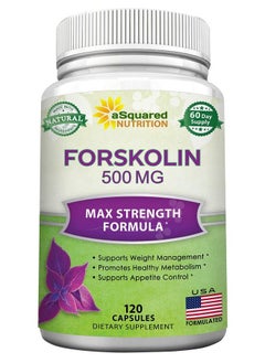 Forskolin 500Mg Max Strength 120 Capsules Natural Forskolin Supplement For Pure Weight Loss Fuel Coleus Forskohlii Root Forskolin Diet Pills Belly Buster Pure Fat Burner 2X Slim Trim Lose