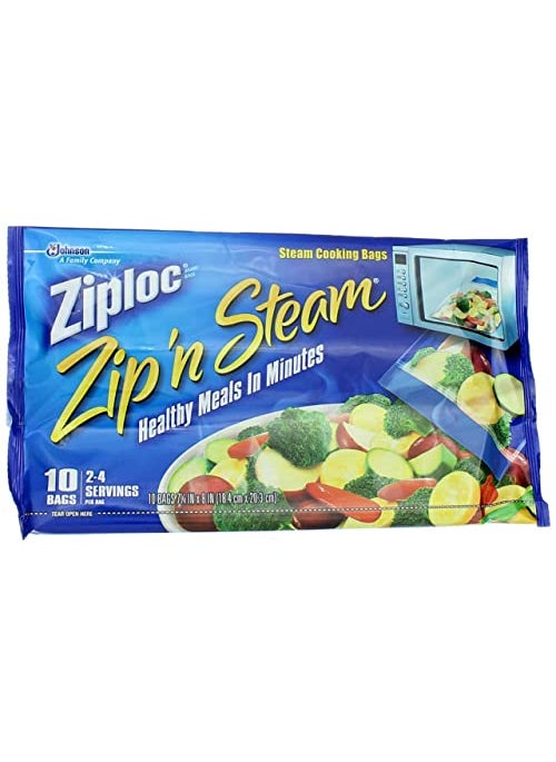 Ziploc Ziploc ZipN Steam Cooking Bags Medium 10Count Pack of 4  - Image 1