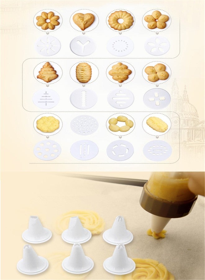 FantasyDay Biscuit Making and Icing Set Cookie Biscuit Press and Cake Icing Decorating Set with Icing Gun Cookie Press Cutter Kit with Discs and Nozzles For Beginner and Professional Use #1 - Image 4