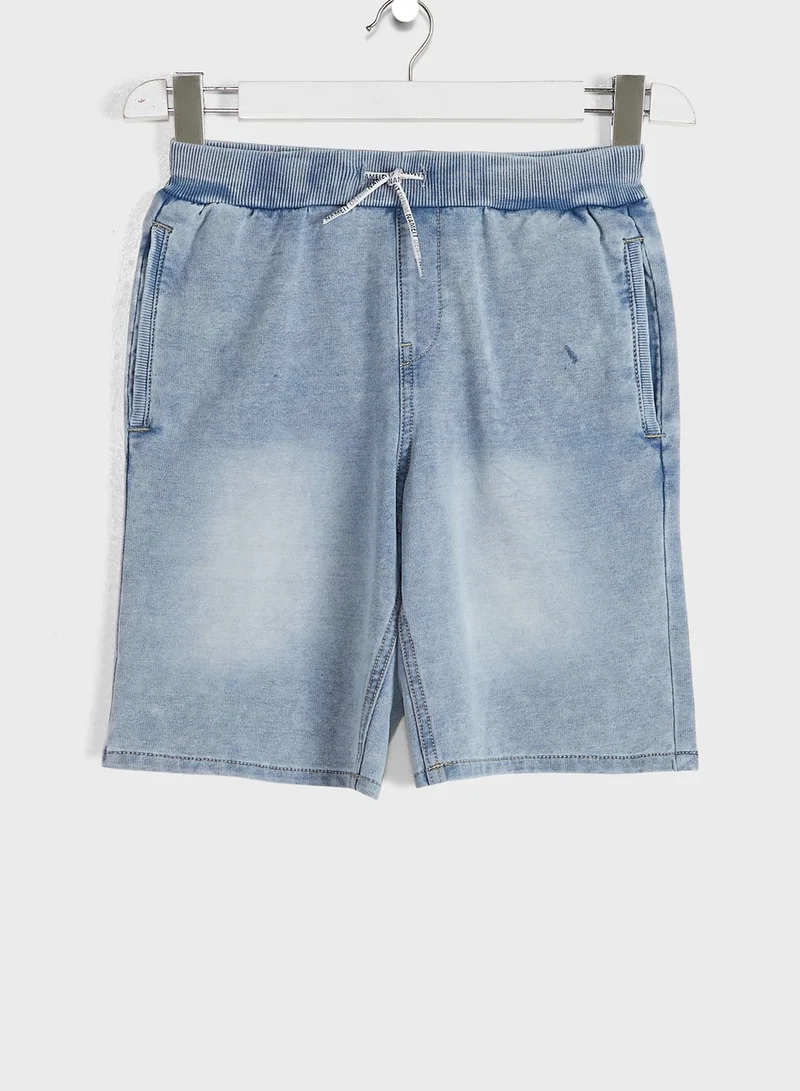 NAME IT Kids Light Wash Denim Shorts