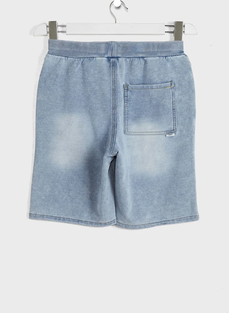 NAME IT Kids Light Wash Denim Shorts