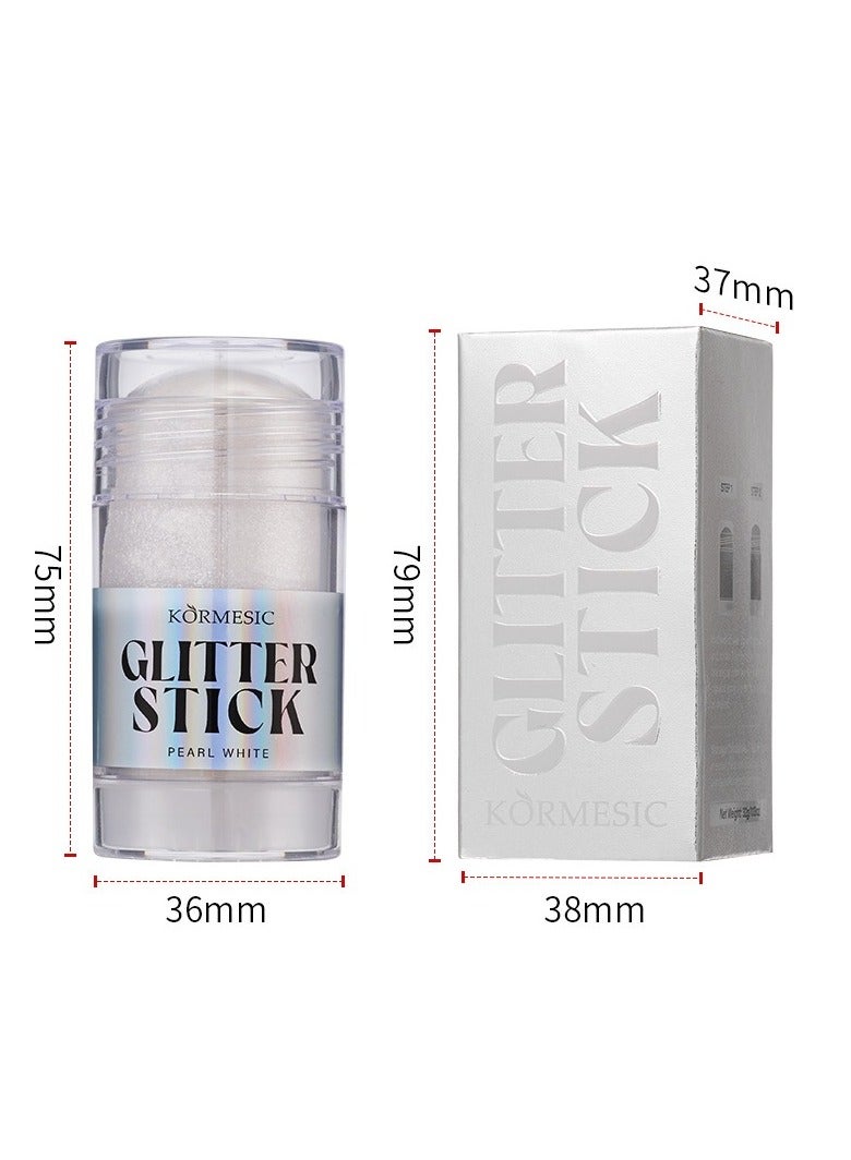 Kormesic Pearl White Illuminating Highlighter Stick 32g - Enhance & Illuminate Skin Tone - Image 1