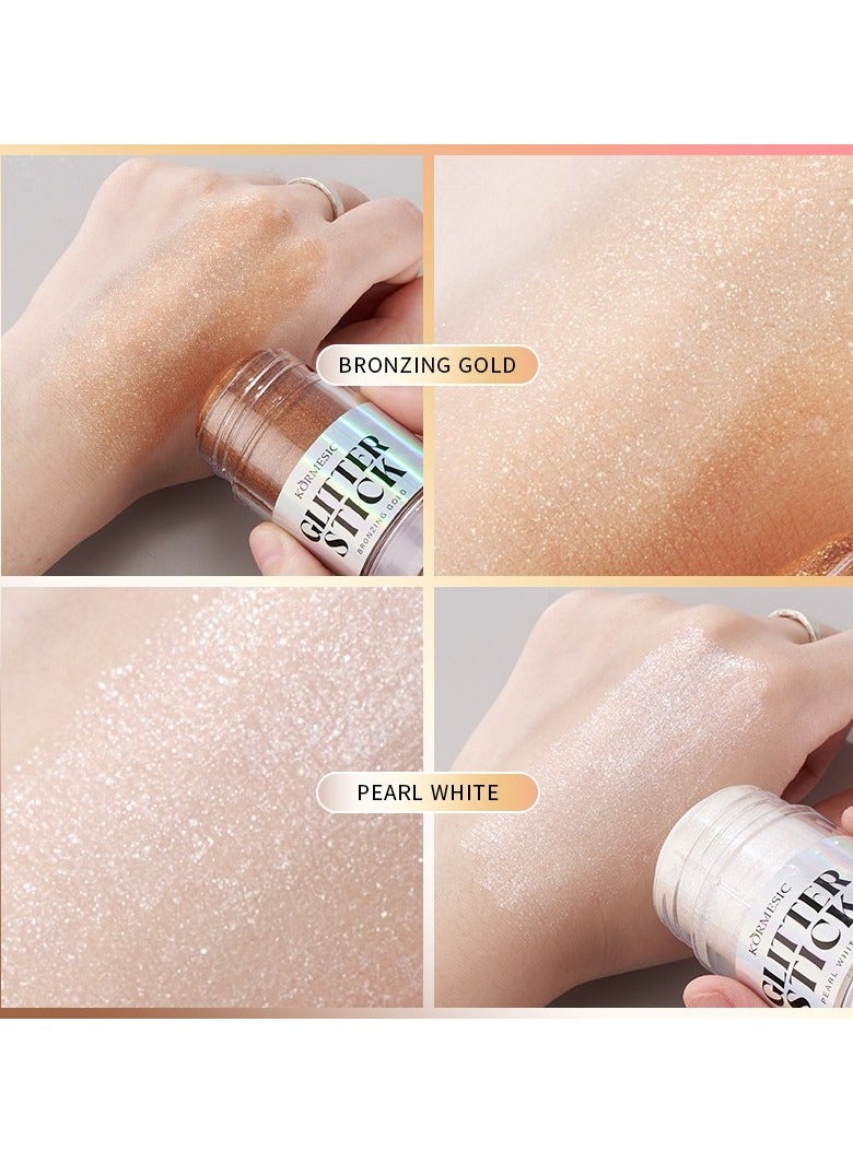 Kormesic Pearl White Illuminating Highlighter Stick 32g - Enhance & Illuminate Skin Tone - Image 3