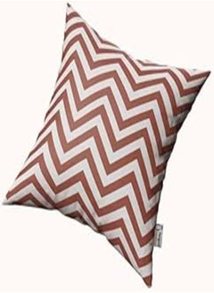 Decorative Pillow Plush - 50 * 50 - Brown Zigzag - pzsku/Z2CF3293223AE737599FAZ/45/_/1724096576/c34962e7-6e74-4fc5-b079-35514fb32168