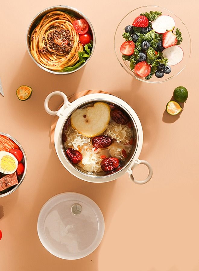 HOMESTAR 304 Stainless Steel Double Layer Thermal Lunch Box 1600ML Food Storage Container Portable Soup Box for Worker Student Coffee - Image 2