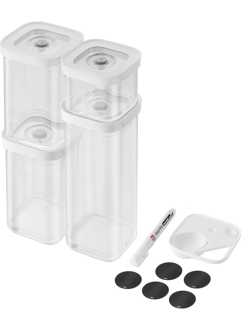 Zwilling ZWILLING FRESH  SAVE CUBE Set Size S 6Piece Storage Set Includes 3x CUBE S Containers Measuring Spoon and NFC Labels  - Image 1