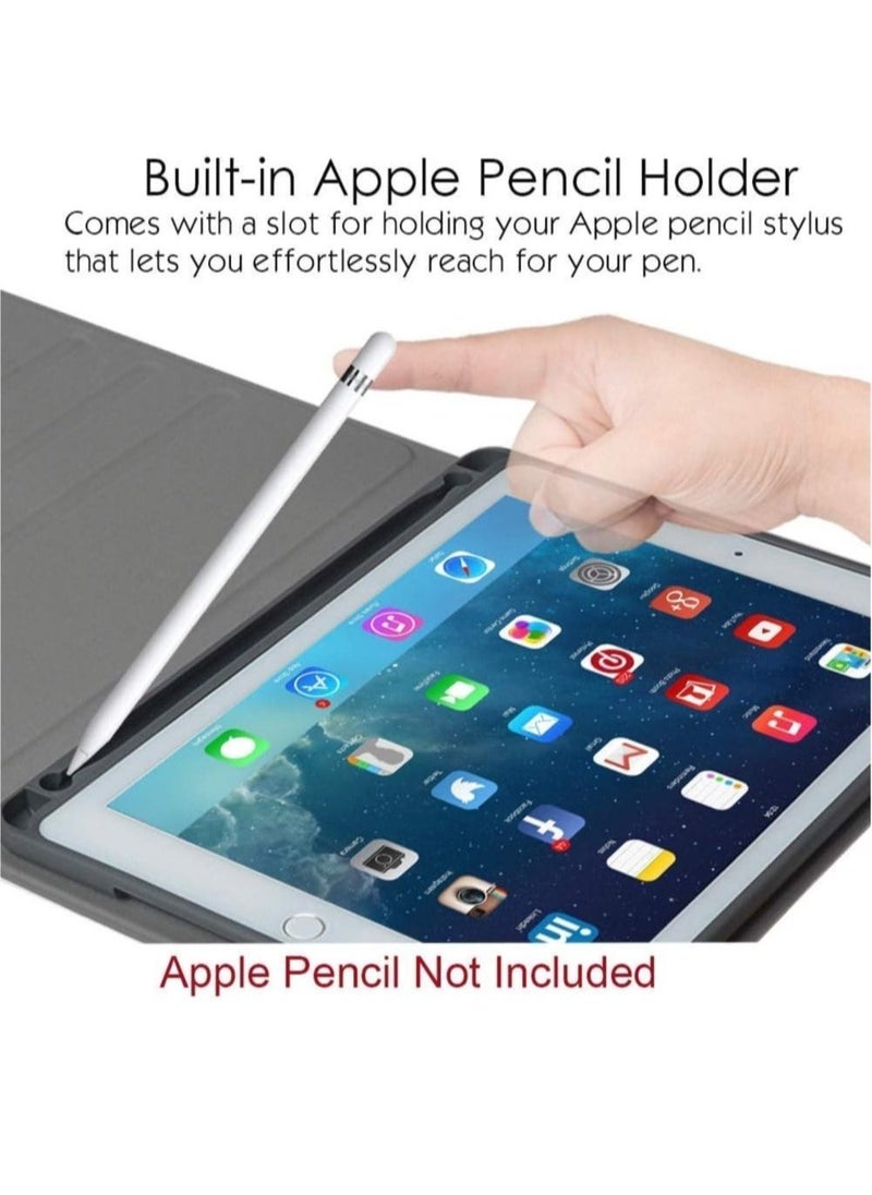 iPad Keyboard Case for iPad Pro 11 2018/2020/2021 iPad Cover with Keyboard Built-in Touchpad & Pencil Holder (for iPad 11", Black)