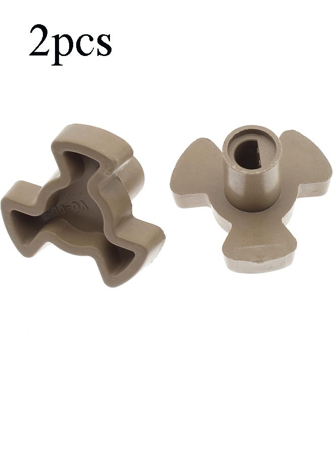 واي جيه 2PCS قارنة محرك القرص الدوار لفرن الميكروويف دعم دليل القرص الدوار استبدال محرك الأقراص الزجاجية، طول العمود -0.59 بوصة - Image 1