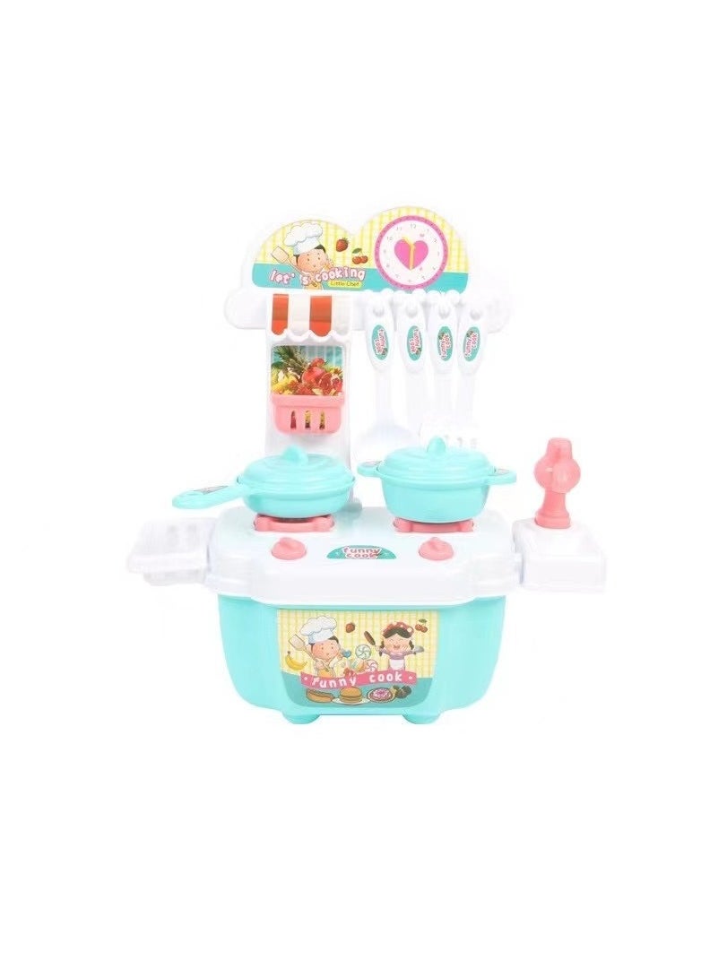 Goolsky Kids Play Kitchen Playset for Toddlers Toy Kitchen Sets Pretend Play Food Toy for Kids Ages 3-5  - Image 4