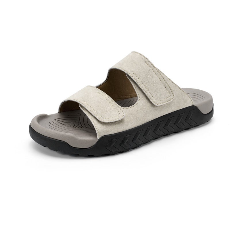 Sandals Plus Size Couple Summer Outdoor Wear 2025 Trendy Non-Slip Soft Bottom Driving Dual-Purpose Leisure Beach Slippers - Image 1