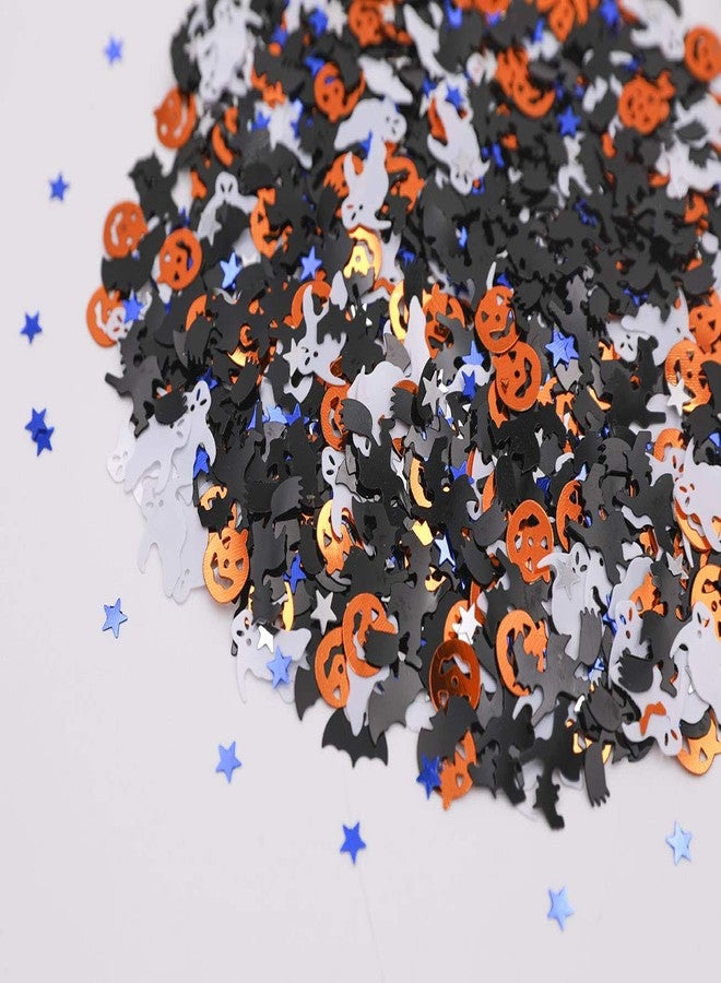 Ucity Halloween Party Confetti Glitter Pumpkins Bats Witches Ghost Star Metallic Sequins Table Scatter for Halloween Table Decorations - Image 3
