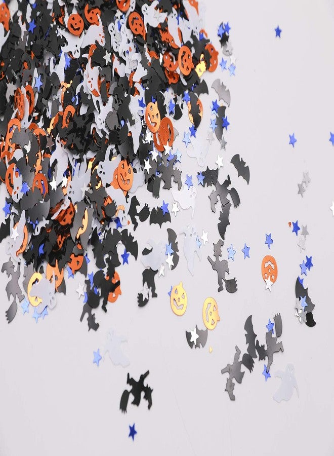 Ucity Halloween Party Confetti Glitter Pumpkins Bats Witches Ghost Star Metallic Sequins Table Scatter for Halloween Table Decorations - Image 5