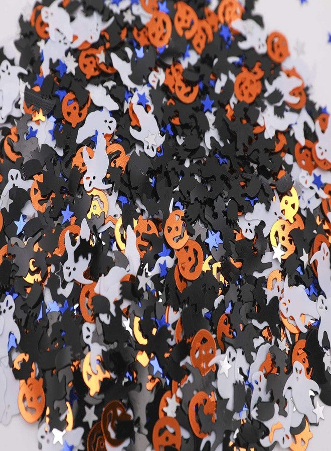 Ucity Halloween Party Confetti Glitter Pumpkins Bats Witches Ghost Star Metallic Sequins Table Scatter for Halloween Table Decorations - Image 4
