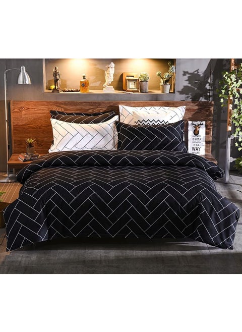 Super King Bedsheet Set - Complete 6-Piece Bedding Set with Duvet Cover, Fitted Sheet, and 4 Pillowcases - Luxury Microfiber Fabric with Deep Pockets for Secure Fit and Year-Round Comfort