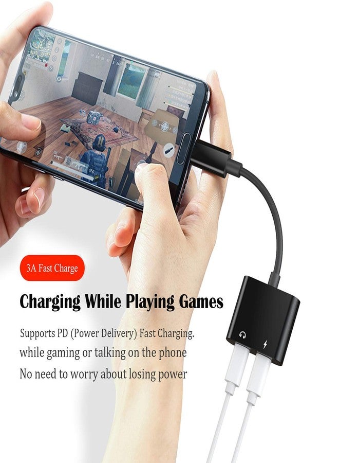 LecLooc USB C Splitter for iPhone 15, Dual USB C Audio and Charge Adapter 60W Fast Charge Fit with iPhone 15 Pro Max Plus, Galaxy S23 S22 Ultra/S21/Note 20, Google Pixel 7 6 Pro 5, i-Pad Pro (Not for Data) - Image 4