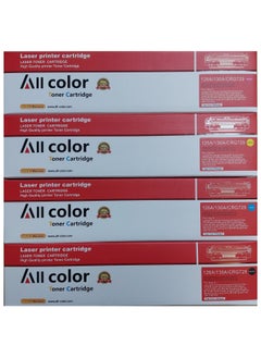 Toner Cartridge 130A Full Set Replacement for HP 130A CF350A CF351A CF352A CF353A use with HP Color Laserjet Pro MFP M176/176n M177/177fw (Black, Cyan, Magenta, Yellow, 4-Pack)