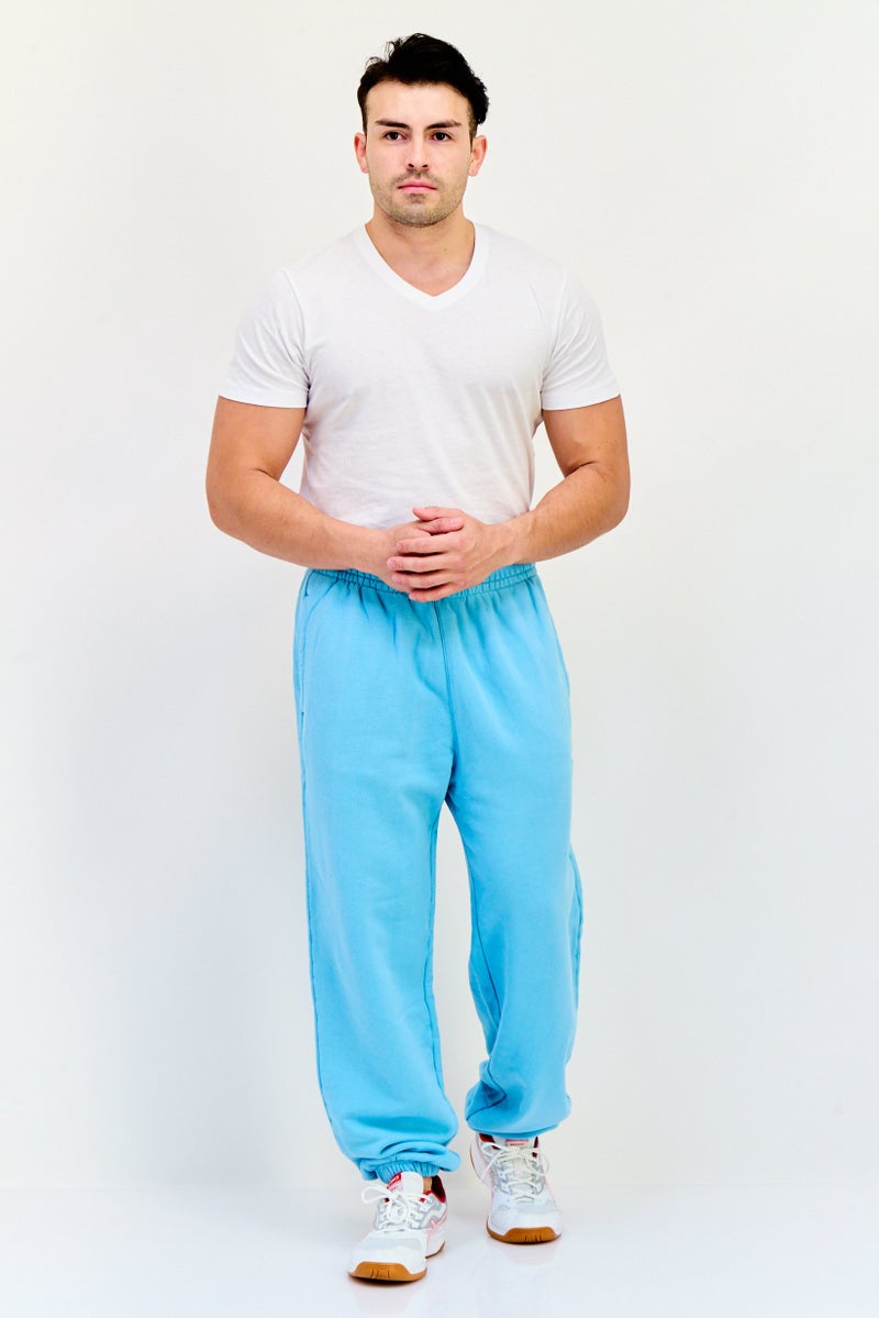 Levi's Men Regular Fit Brand Logo Jogger Pants, Light Blue  - Image 2