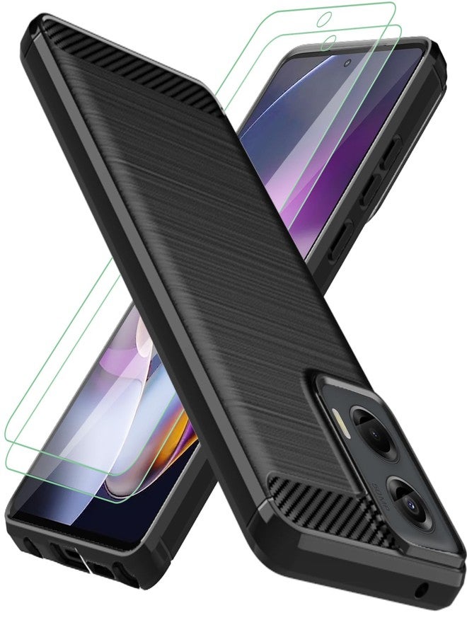 أوسوفر جراب لهاتف Moto G Stylus 5G 2024: مع قطعتين من واقي الشاشة، غطاء حماية مرن من مطاط TPU مقاوم للصدمات لهاتف Motorola G Stylus 5G 2024 (أسود) - Image 1